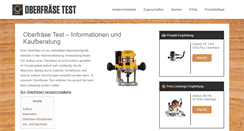 Desktop Screenshot of oberfraesetest.com