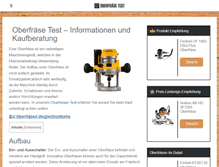 Tablet Screenshot of oberfraesetest.com